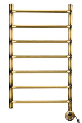 Полотенцесушитель электрический Domoterm Стефано П7 400х700 АБР ER, нижнее правое, бронза